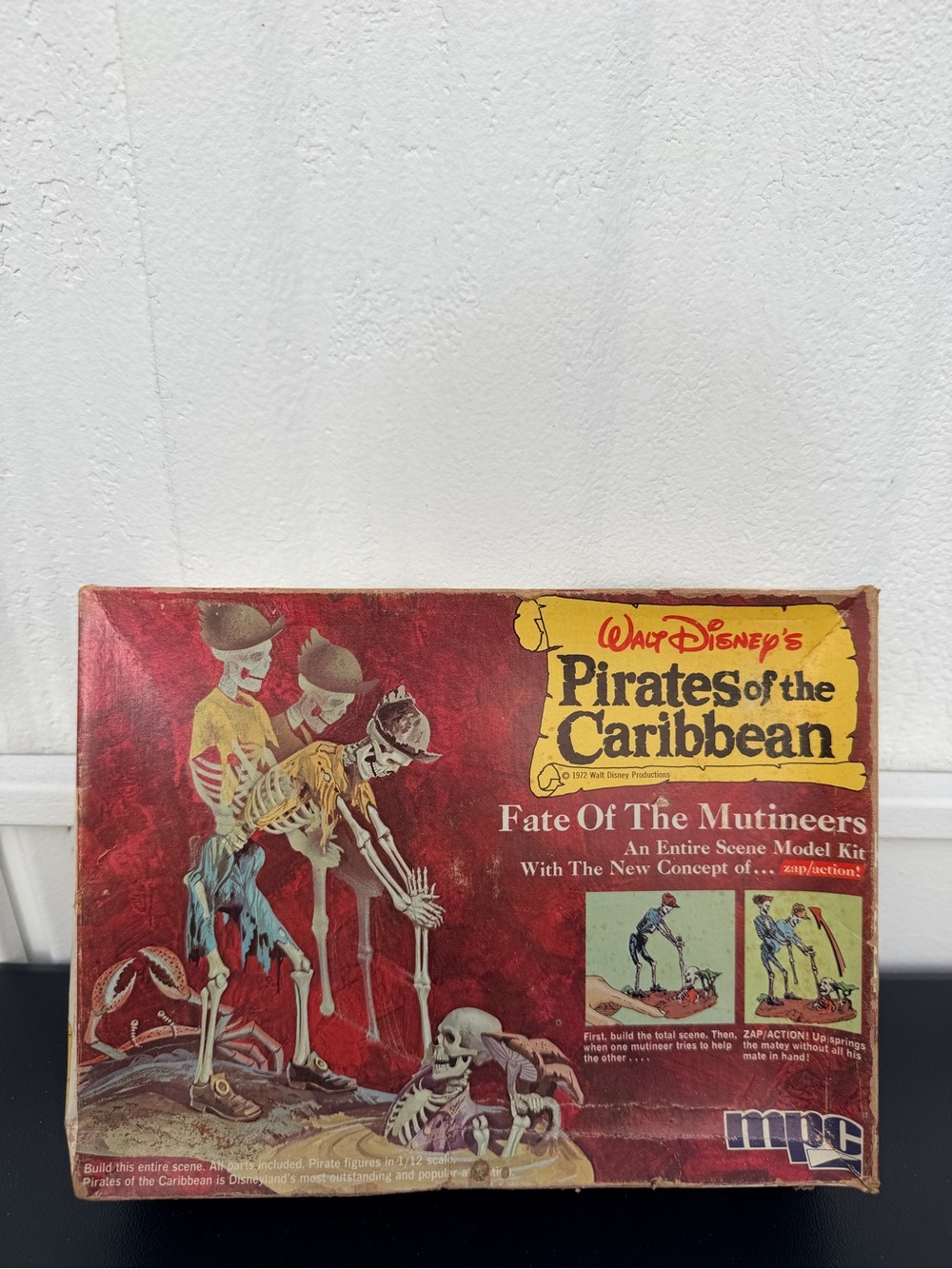 Vintage 1972 Disney Pirates of the Caribbean MPC Fate of the Mutineers Model Kit